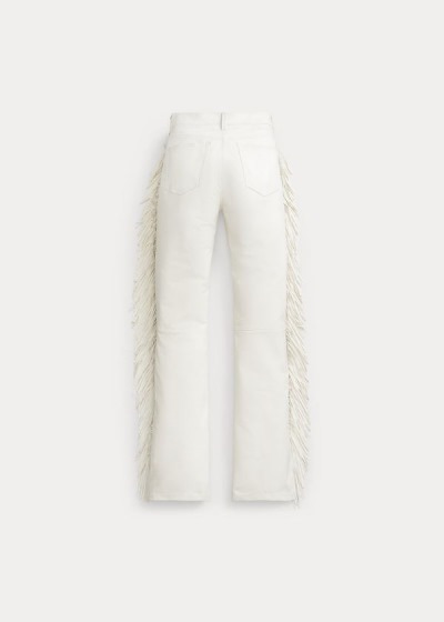 Calças Polo Ralph Lauren Fringe Couro Mulher 78549-REVK